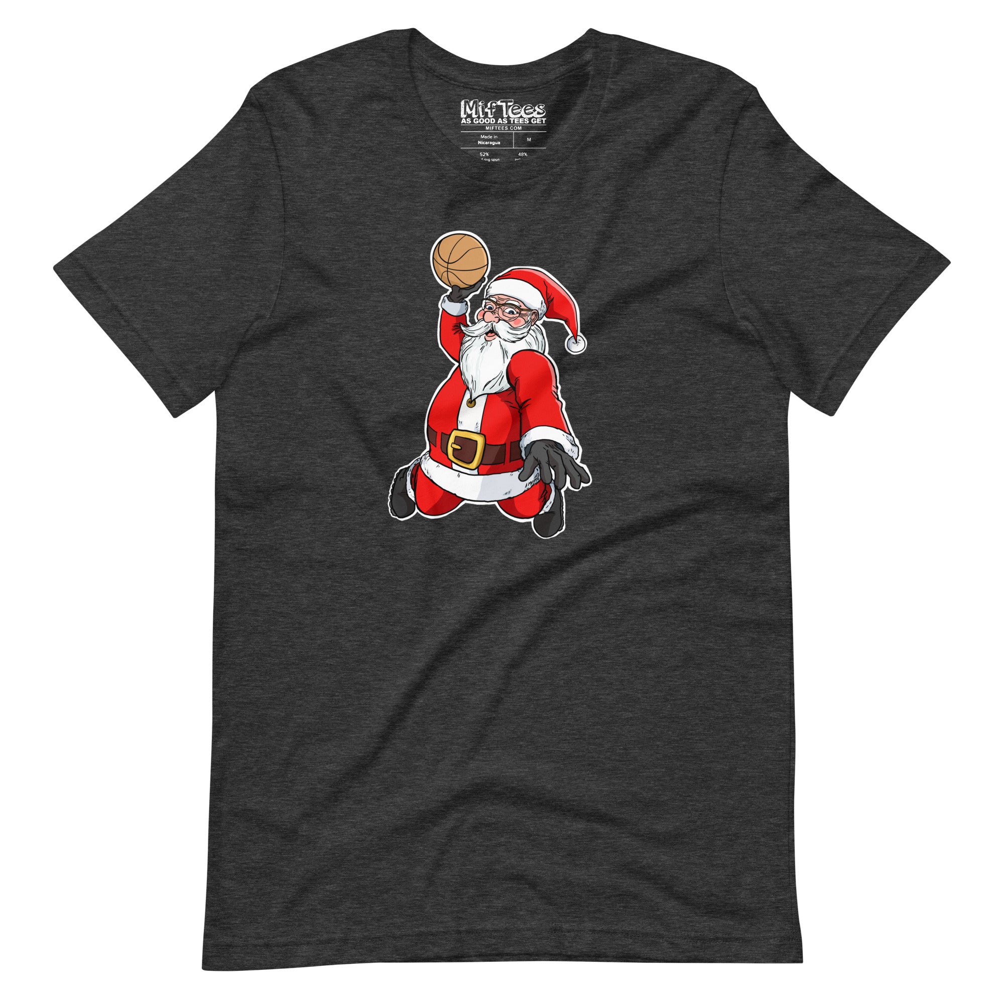 Slam Dunking Santa Claus T-shirt