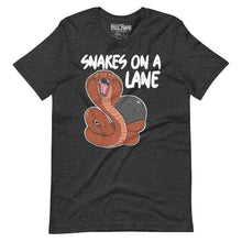 Load image into Gallery viewer, Snakes On A Lane Bowling t-shirt
