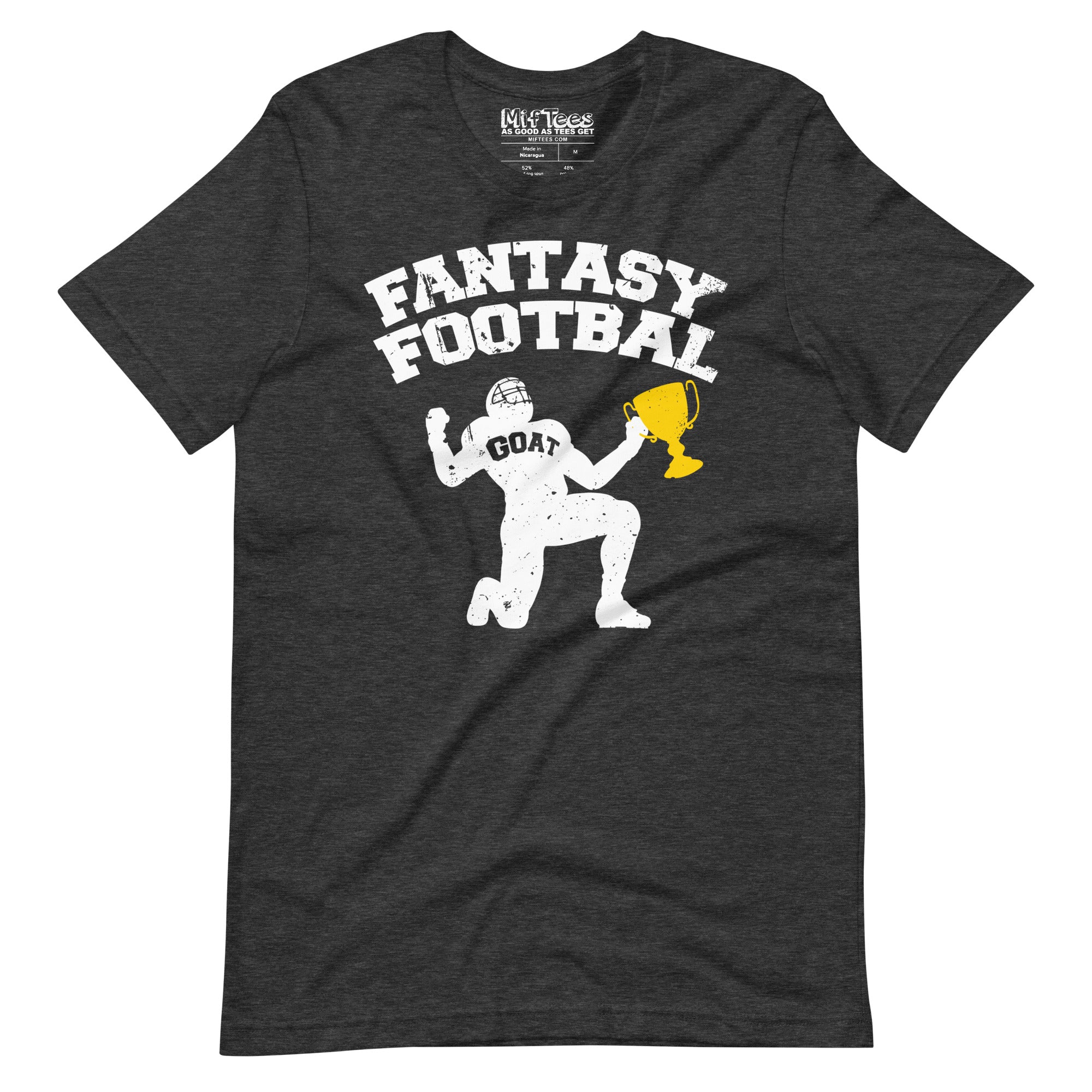 Fantasy Football GOAT with Trophy T-Shirt