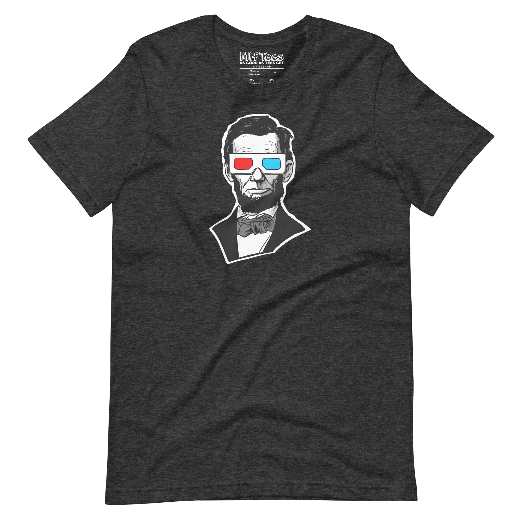 Abraham Lincoln 3D Glasses t-shirt