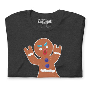 Devil Horns Gingerbread Man t-shirt