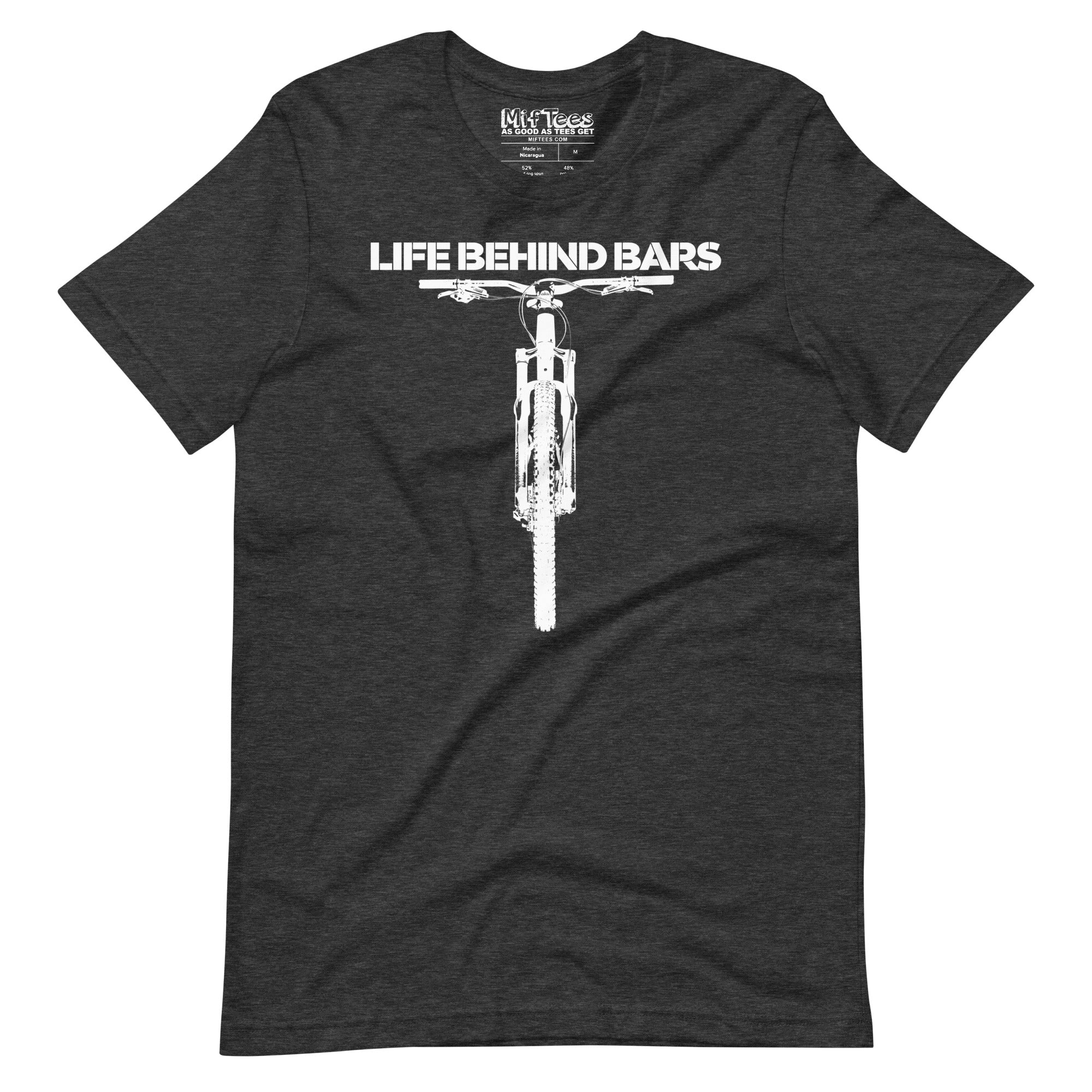 Life Behind Bars Funny MTB Mountain Bike Pun T-Shirt