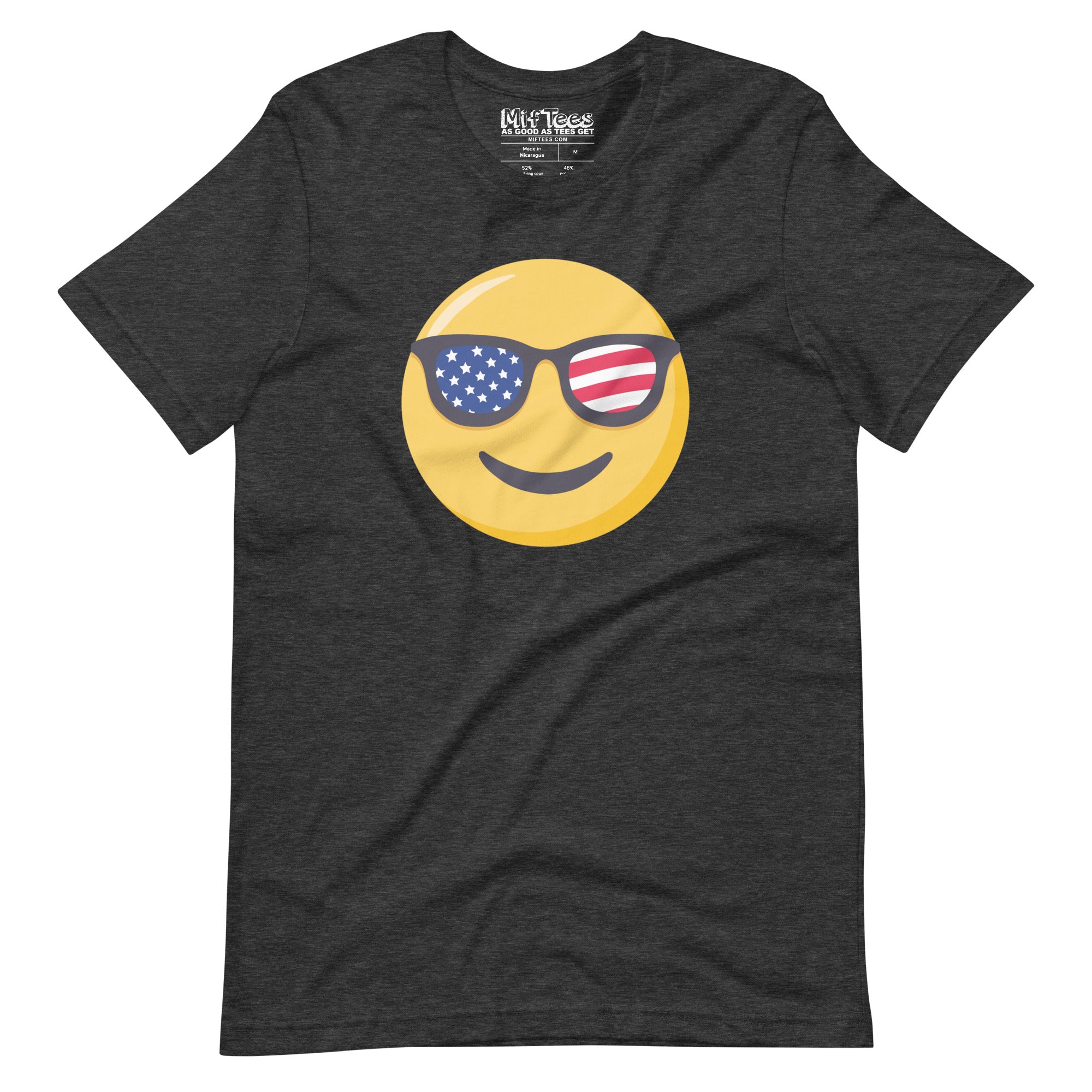 USA Sunglasses Smiling Emoji t-shirt