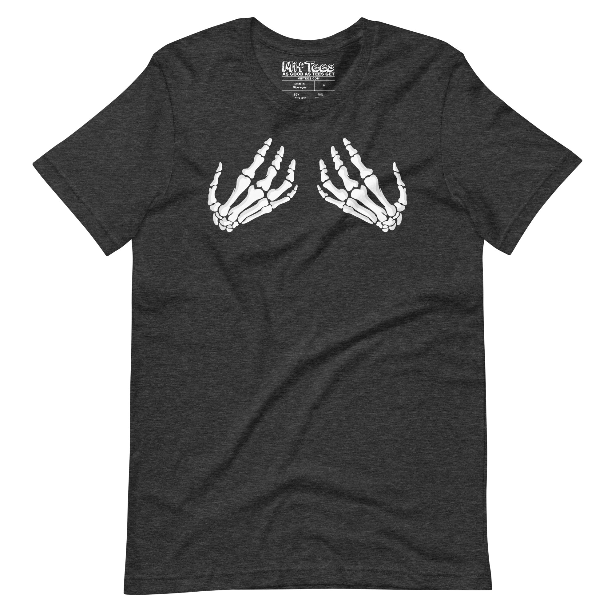 Skeleton Hands Boob T-Shirt