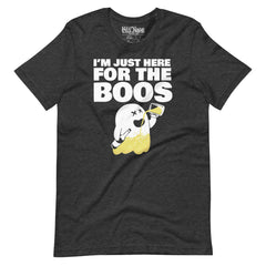 I'm Just Here for the Boos Funny Halloween Beer-Drinking Ghost T-Shirt