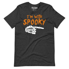 Load image into Gallery viewer, I&#39;m With Spooky Funny Halloween T-Shirt
