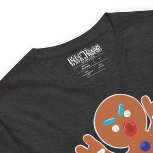 Devil Horns Gingerbread Man t-shirt