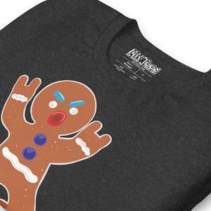 Devil Horns Gingerbread Man t-shirt