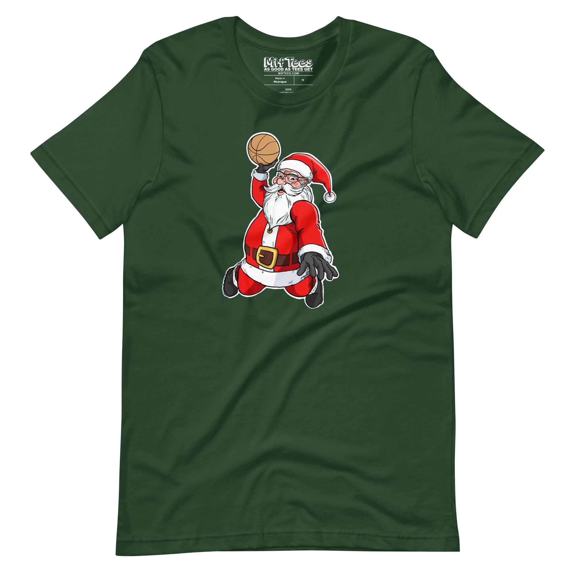 Slam Dunking Santa Claus T-shirt