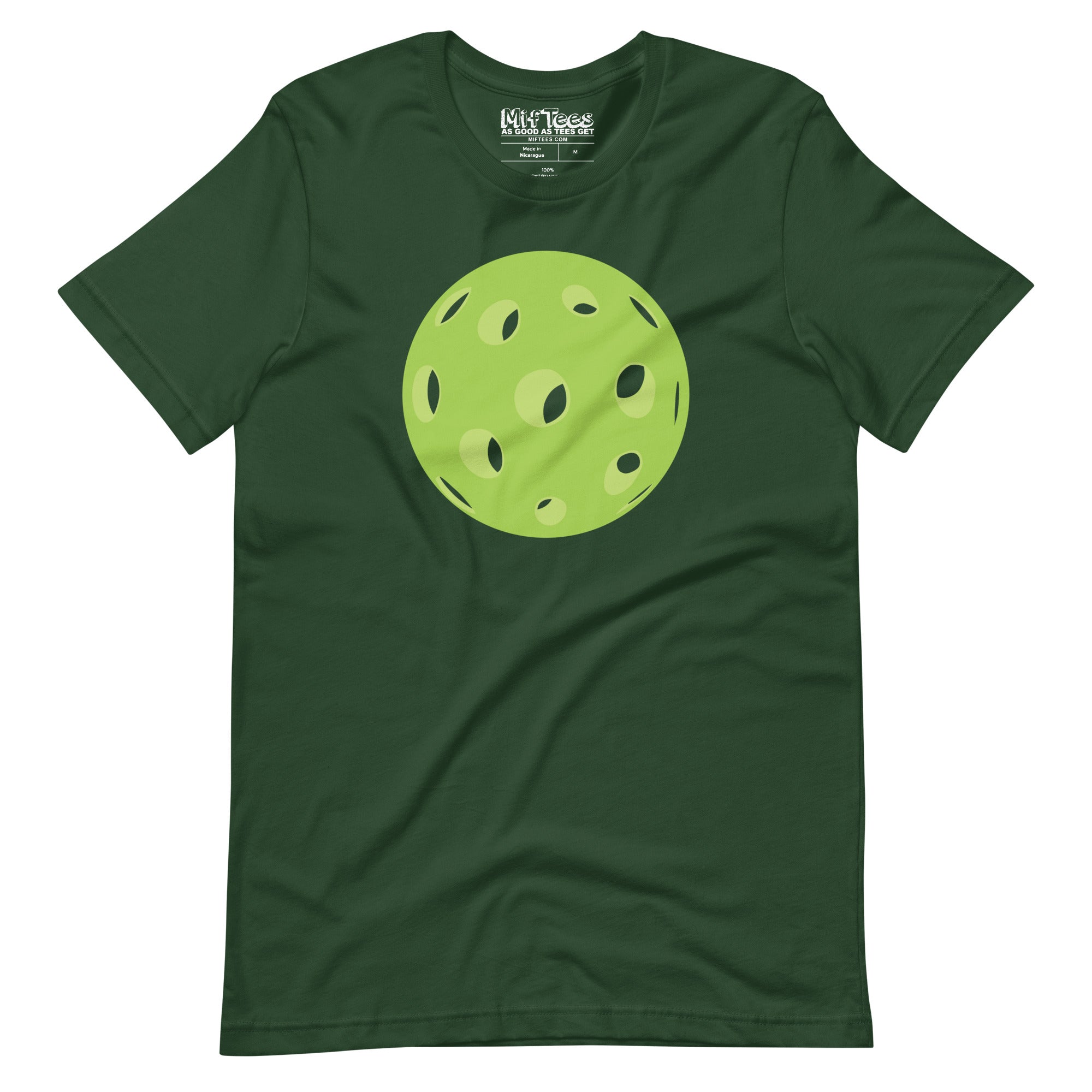 Green 3D pickleball t-shirt