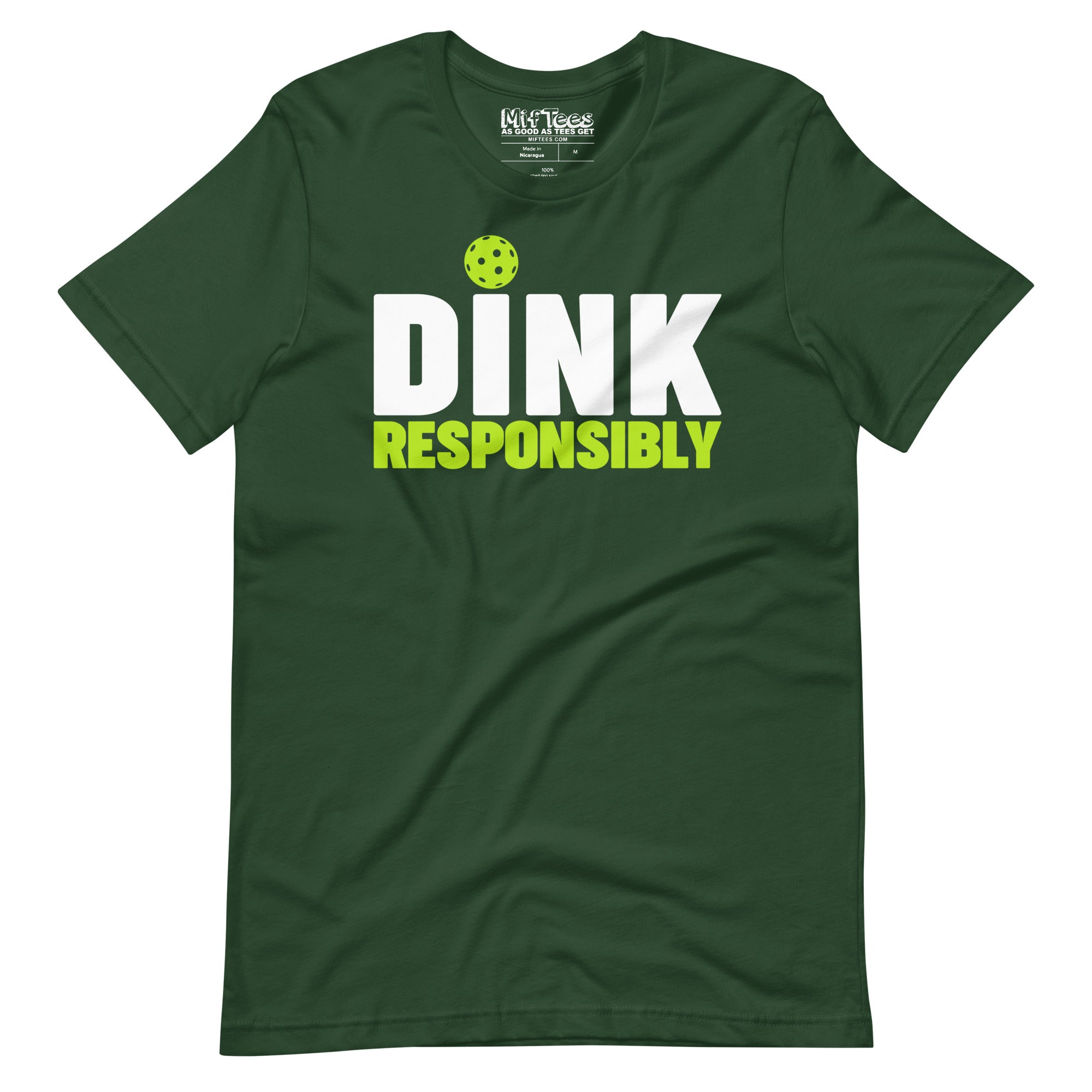 Dink Responsibly Pickleball t-shirt