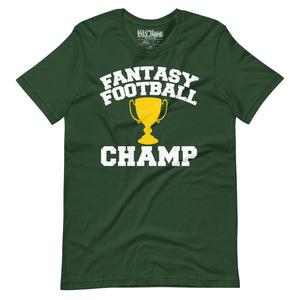 Fantasy Football League Champ with Trophy T-Shirt