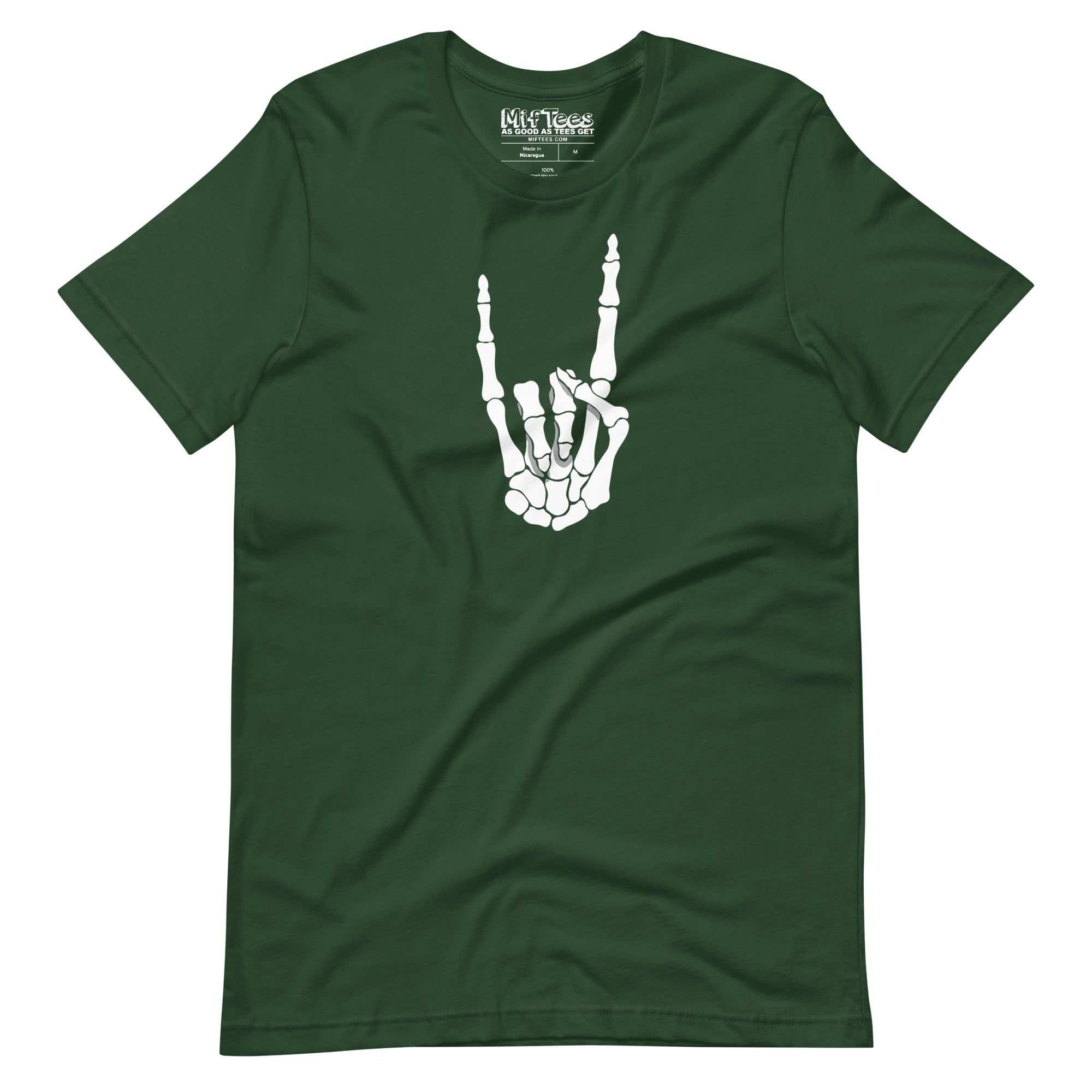 Skeleton Devil Hand Horn t-shirt