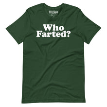 Load image into Gallery viewer, &quot;Who Farted?&quot; funny fart joke t-shirt
