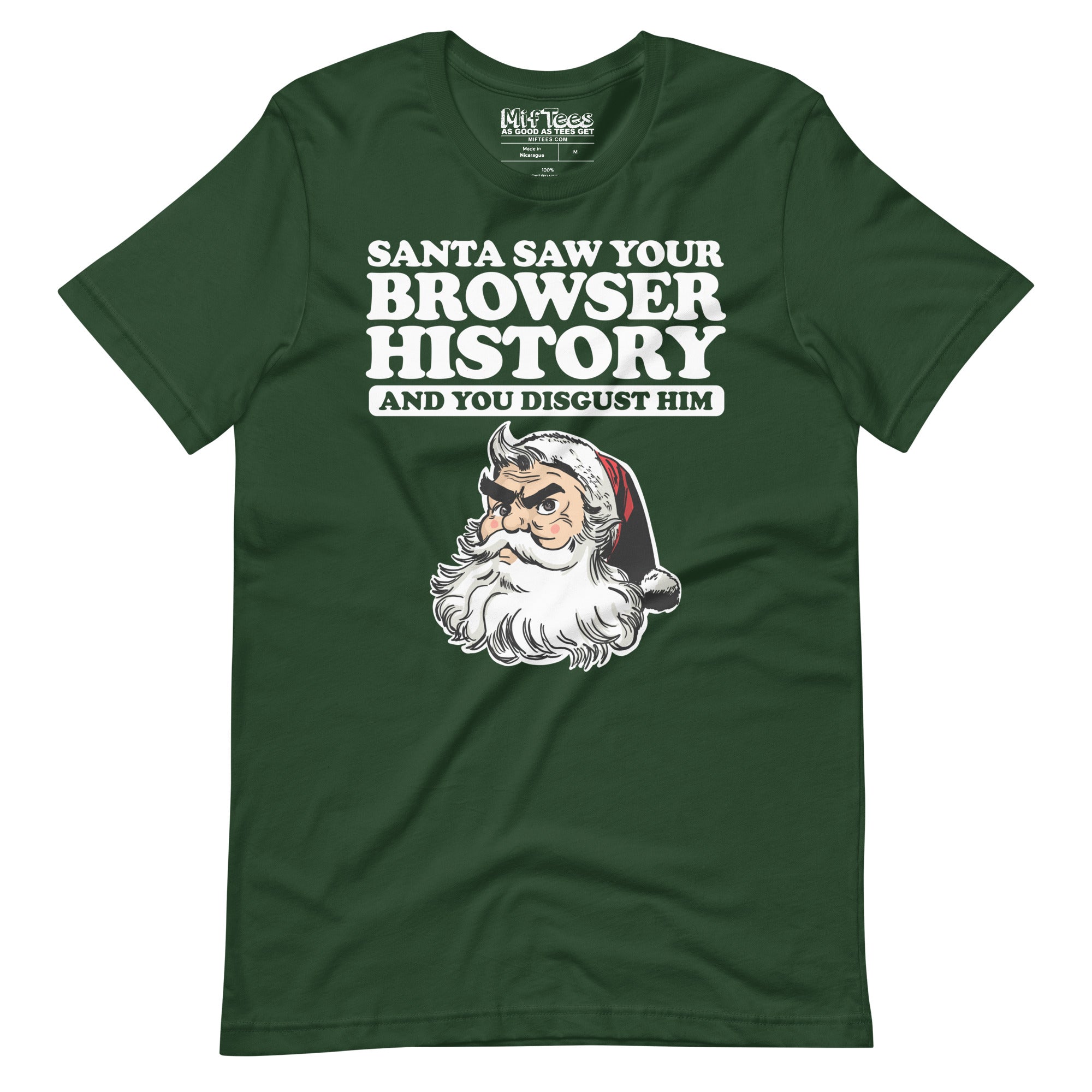 Santa Saw Your Browser History t-shirt