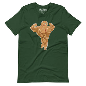 Swole Gingerbread Man t-shirt