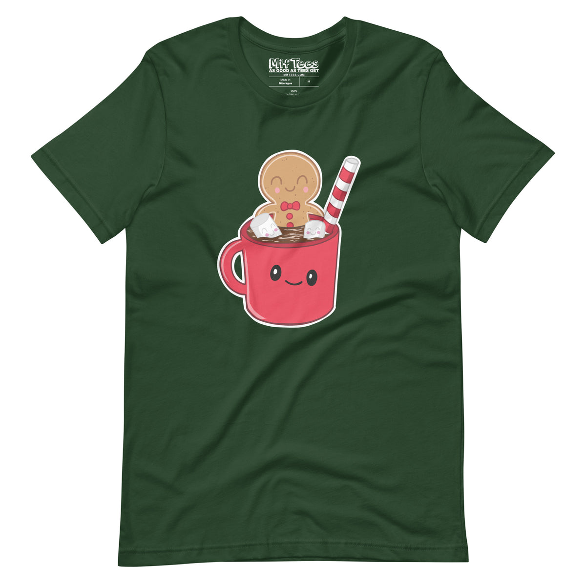 Gingerbread Man in Hot Cocoa t-shirt