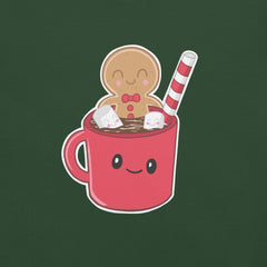 Gingerbread Man in Hot Cocoa t-shirt