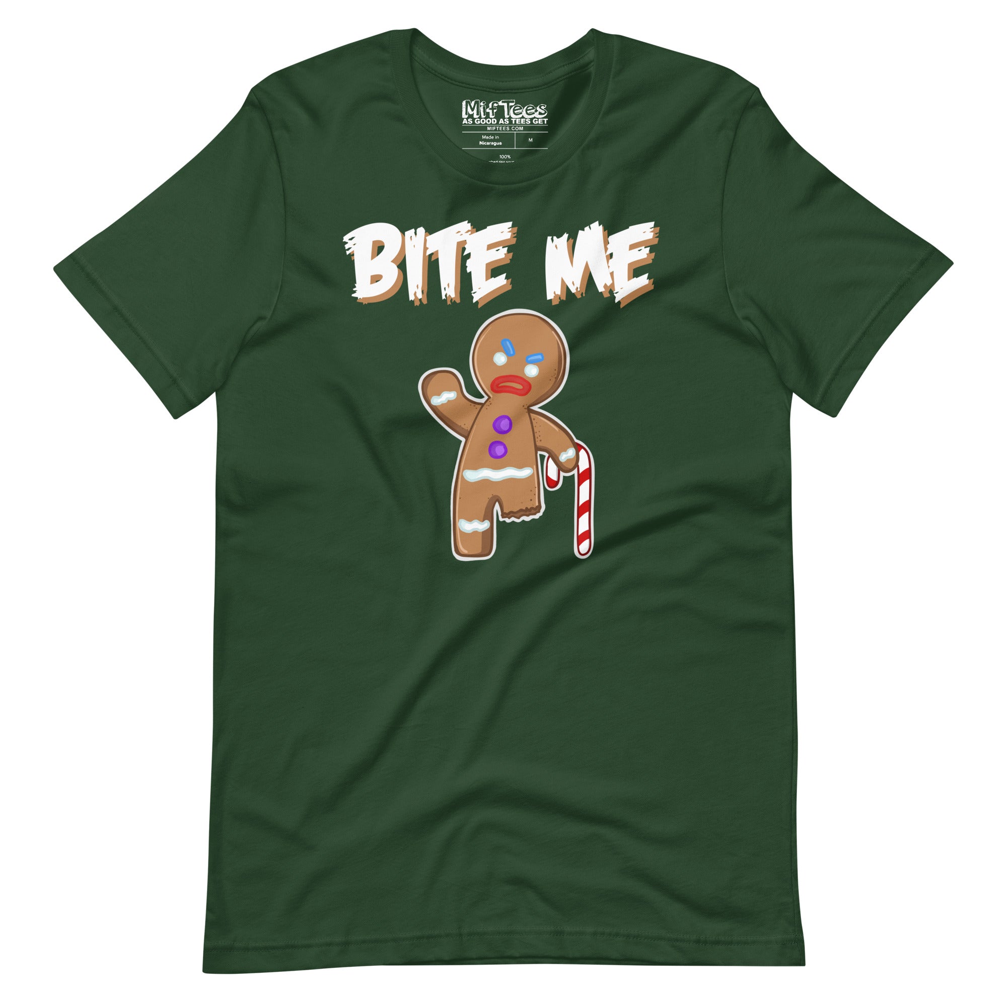 Bite Me Gingerbread Man t-shirt