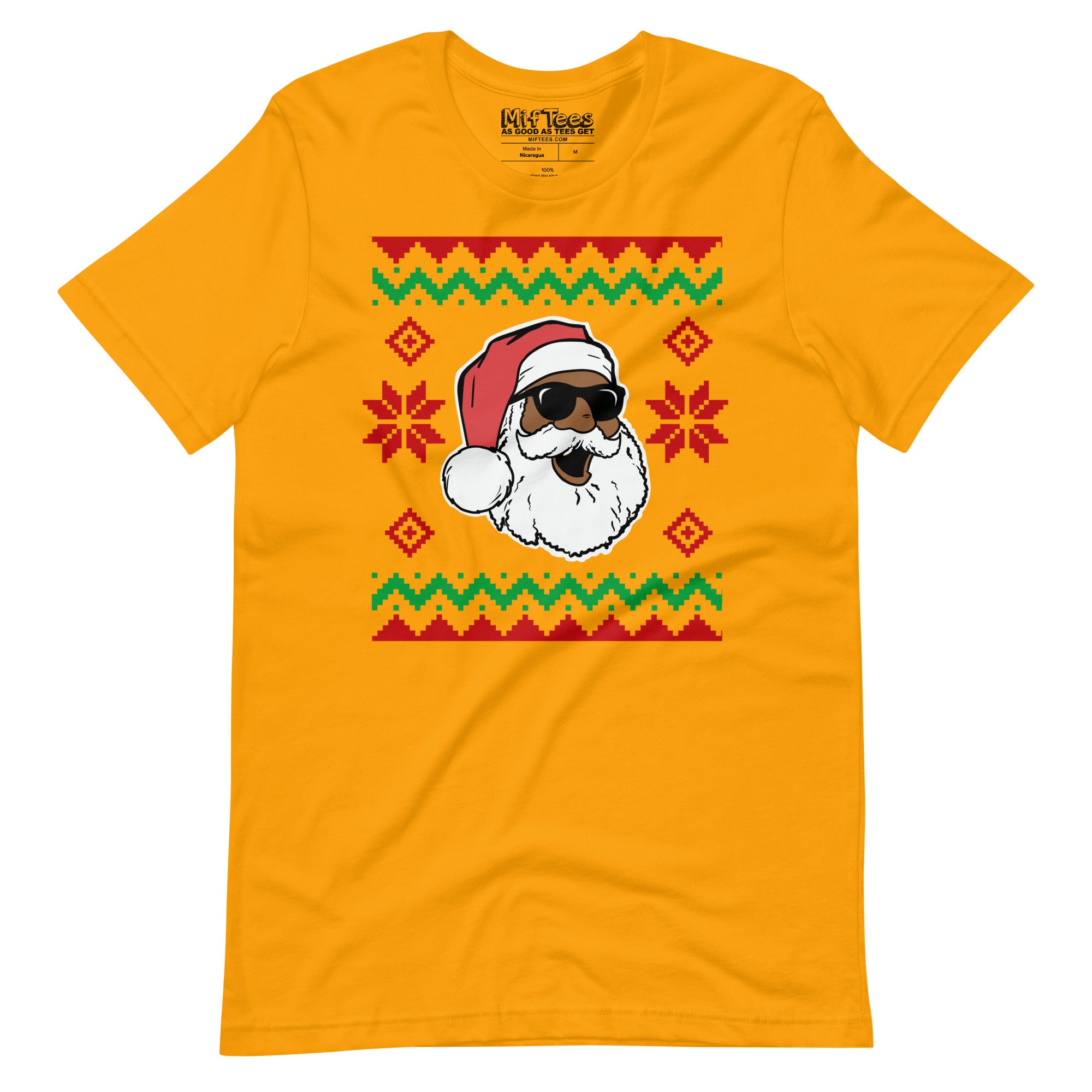 Black Santa Ugly Christmas t-shirt