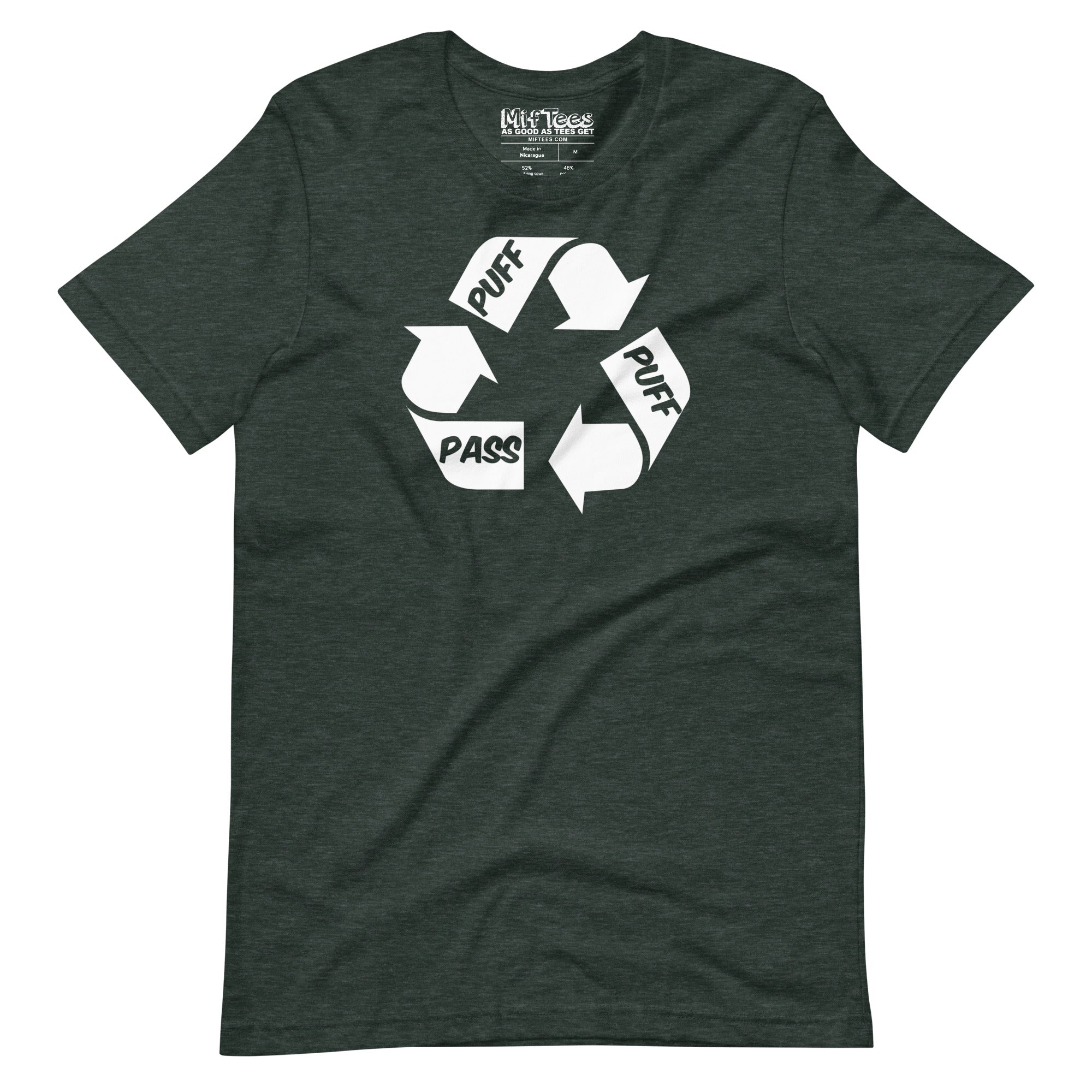 Puff Puff Pass weed recycle T-Shirt