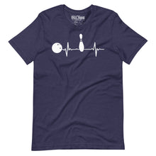 Load image into Gallery viewer, Bowling heartbeat t-shirt
