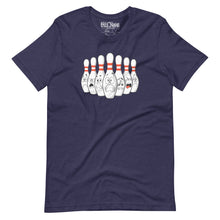 Load image into Gallery viewer, Scared Bowling Pins t-shirt
