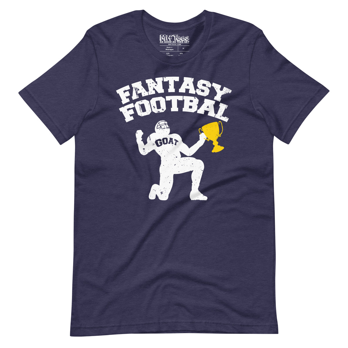 Fantasy Football GOAT with Trophy T-Shirt