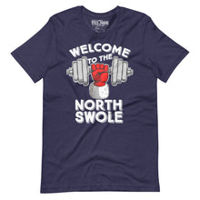 Load image into Gallery viewer, Santa Claus Welcome to the North Swole T-Shirt
