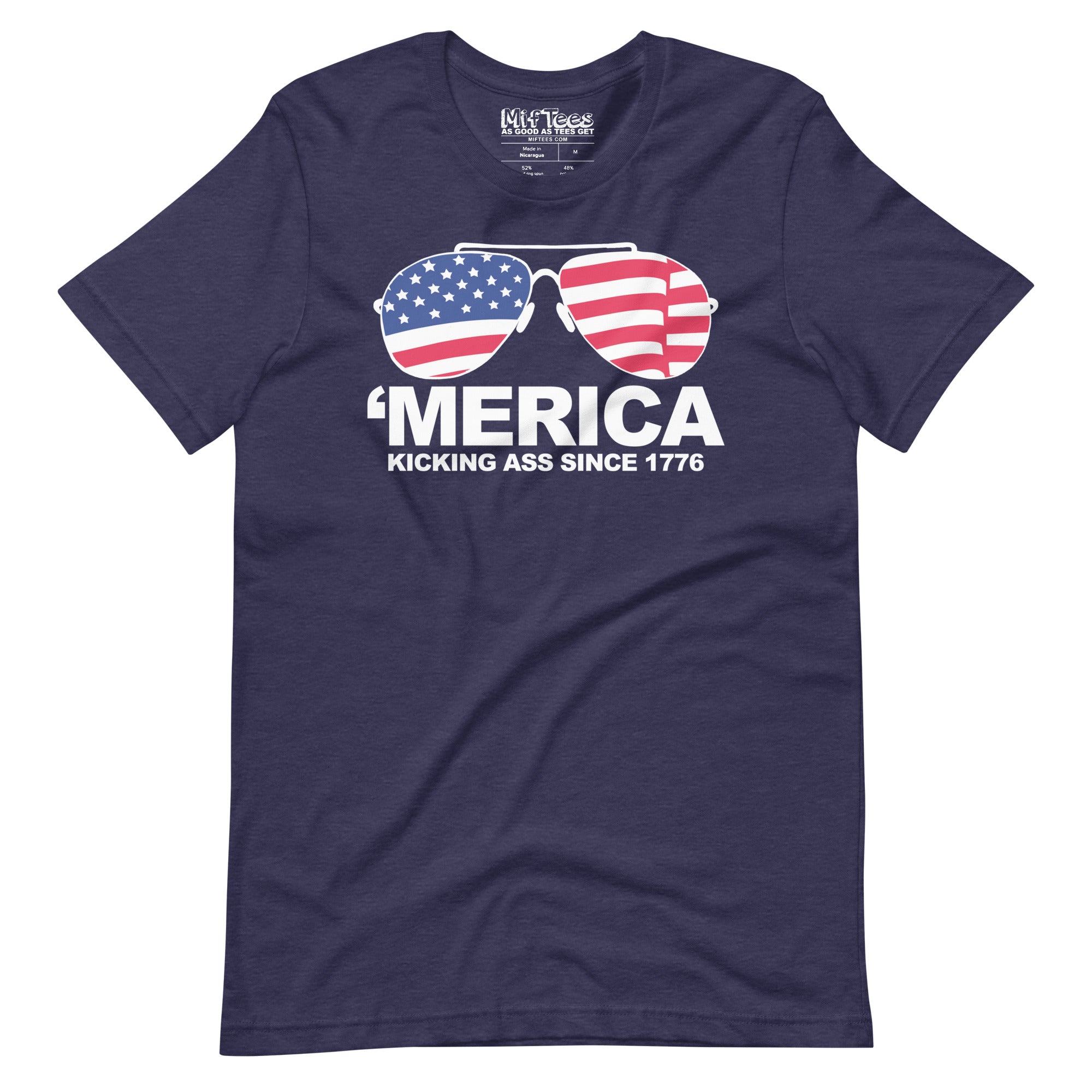 Merica kicking ass since 1776 funny Patriotic USA July 4th T-Shirt