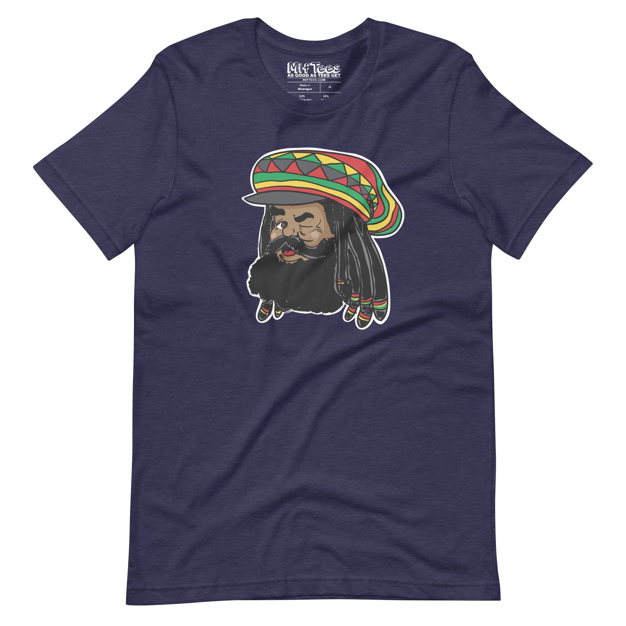 Black Rasta Santa t-shirt