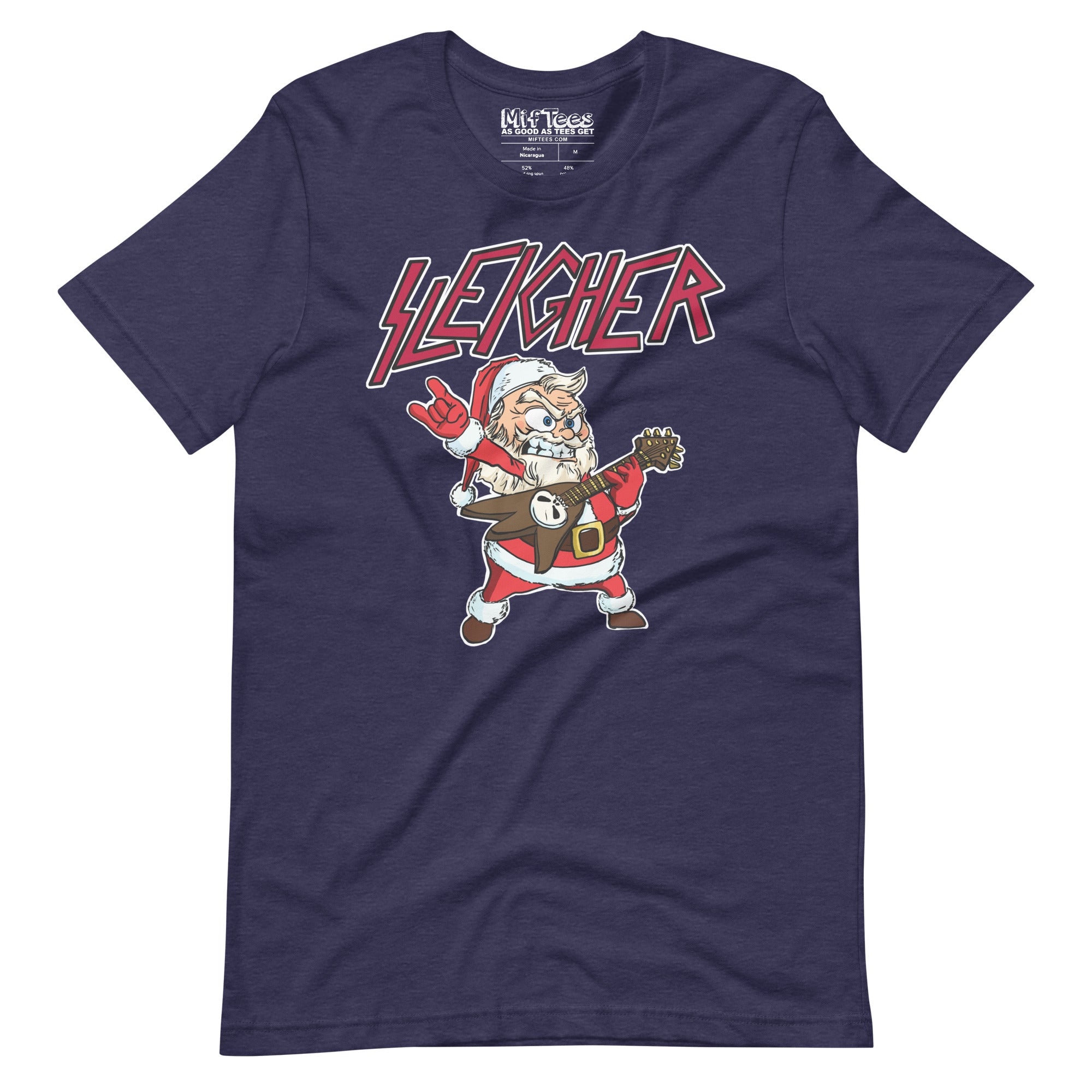 Santa Sleigher Hand Horns t-shirt