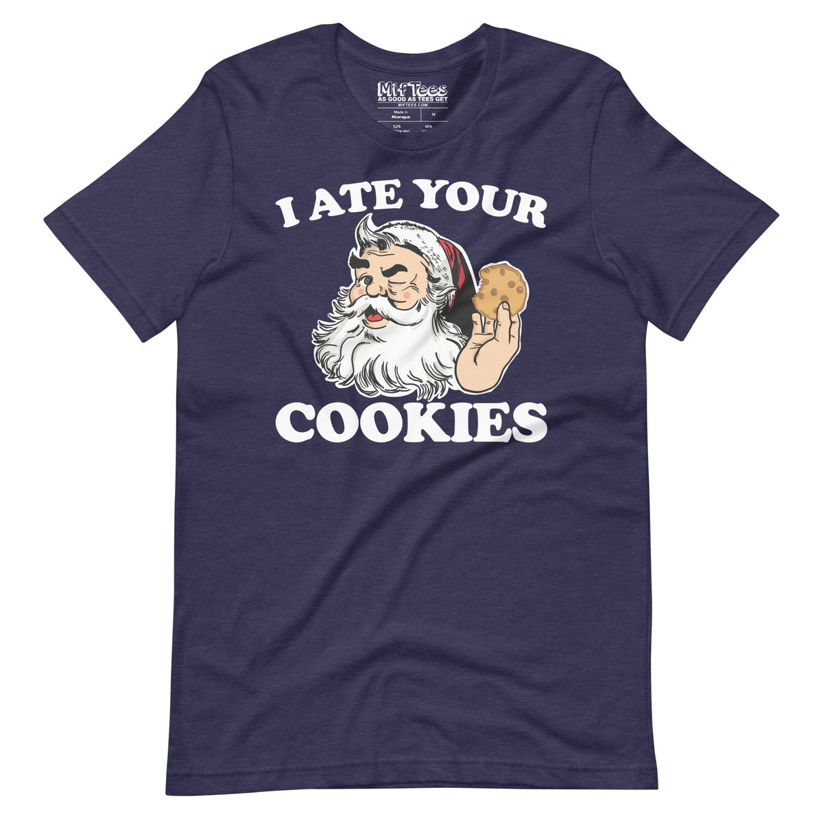 I Ate Your Cookies Santa t-shirt