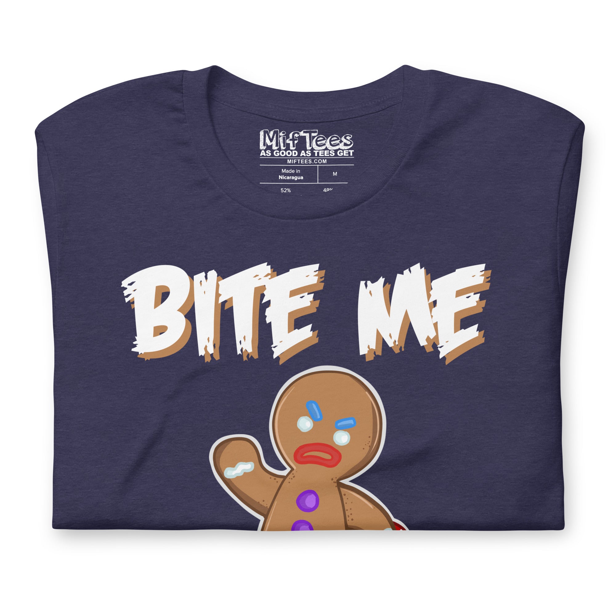 Bite Me Gingerbread Man t-shirt