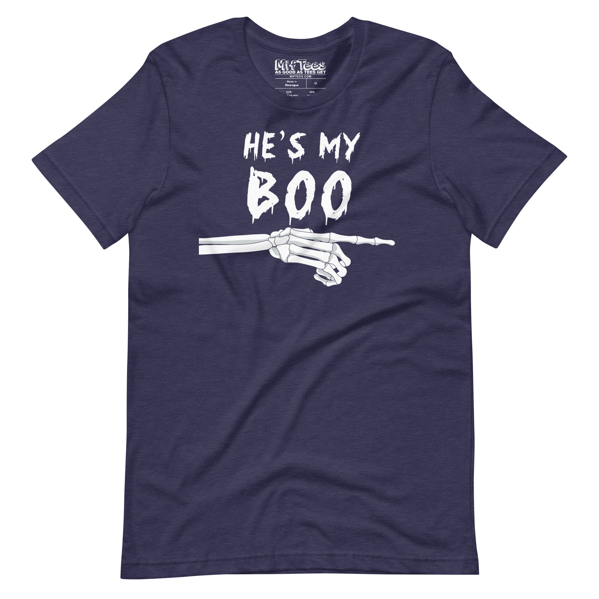 He's My BOO Funny Halloween Couple's T-Shirt