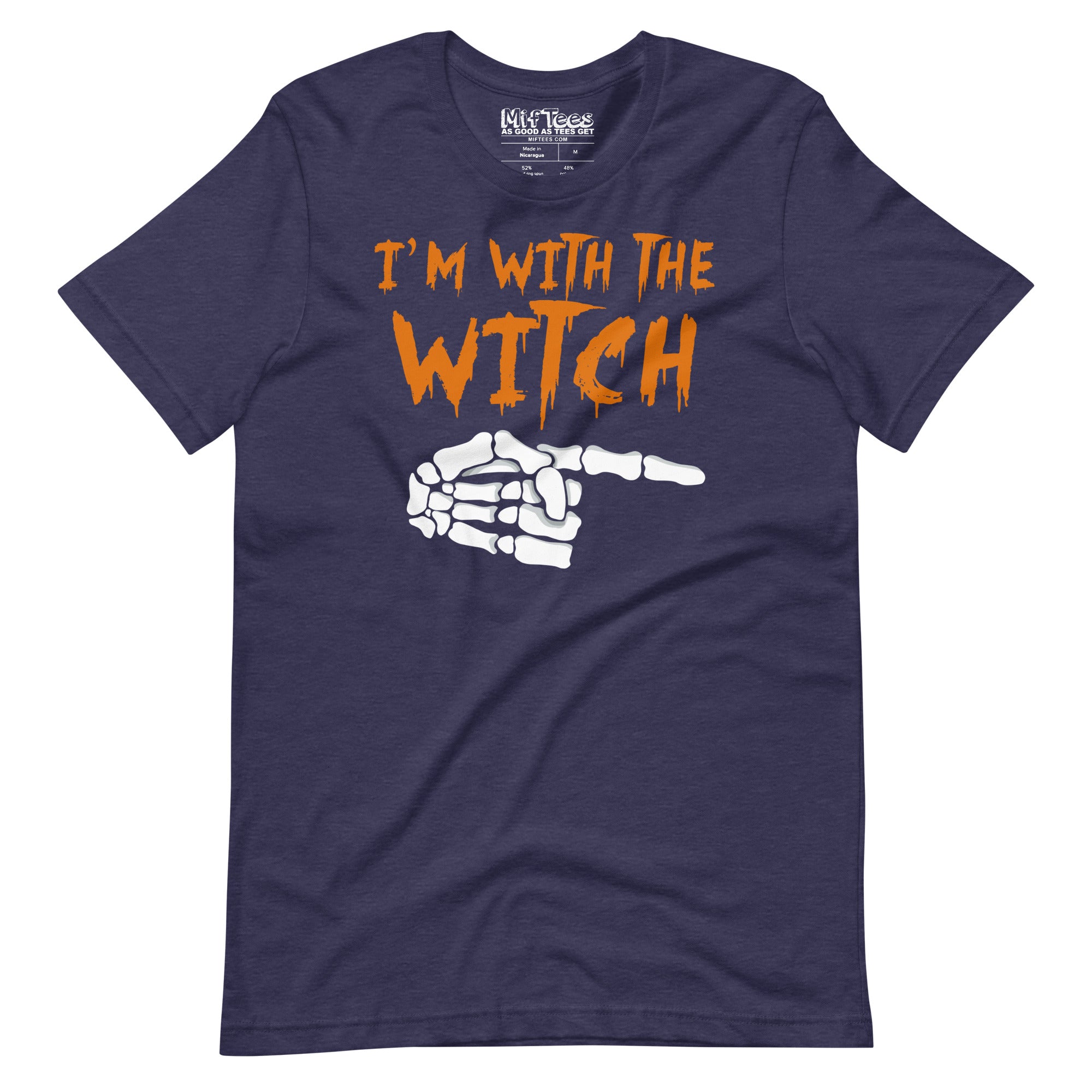 I’m With the Witch Funny Halloween T-Shirt