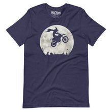 Load image into Gallery viewer, Witch Riding a Dirtbike Halloween t-shirt
