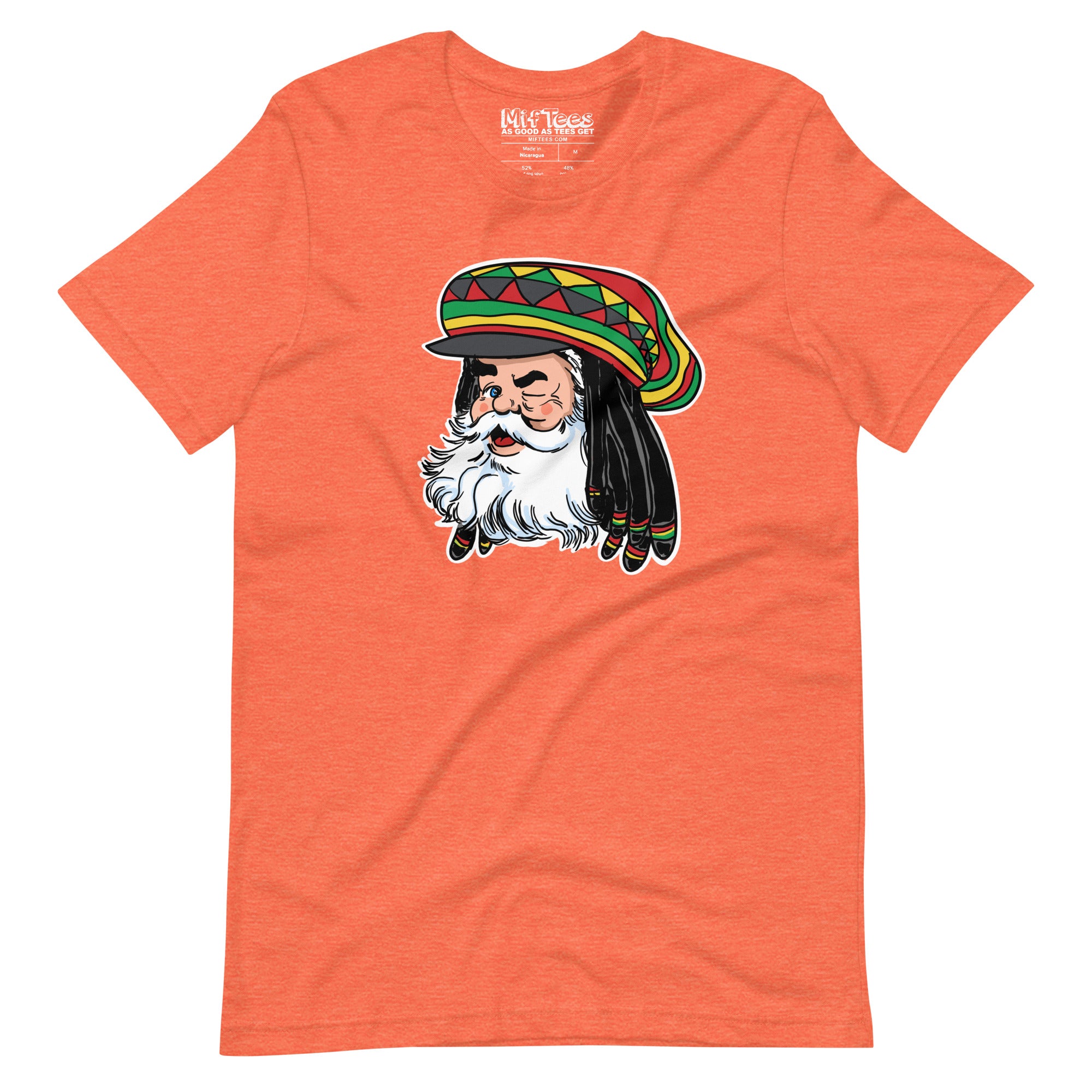 Santa with Rasta Hat t-shirt