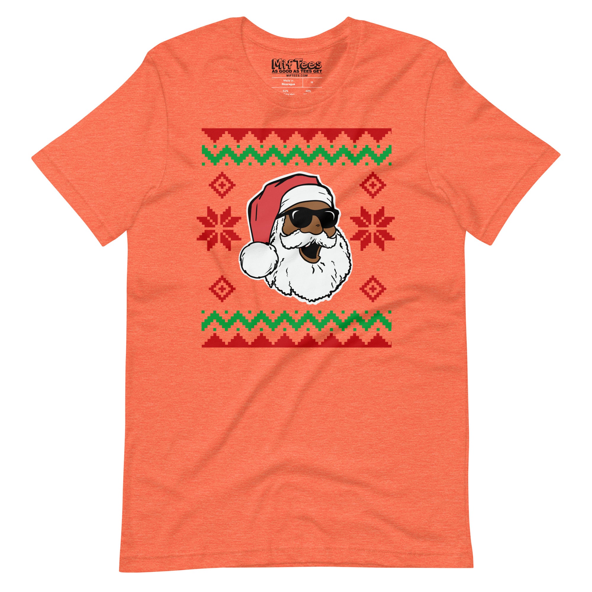 Black Santa Ugly Christmas t-shirt