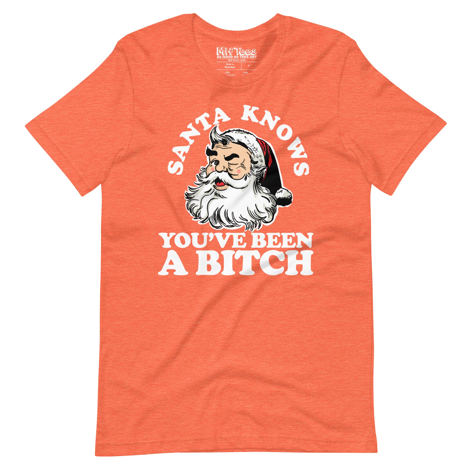 Santa Knows You've been a bitch t-shirt