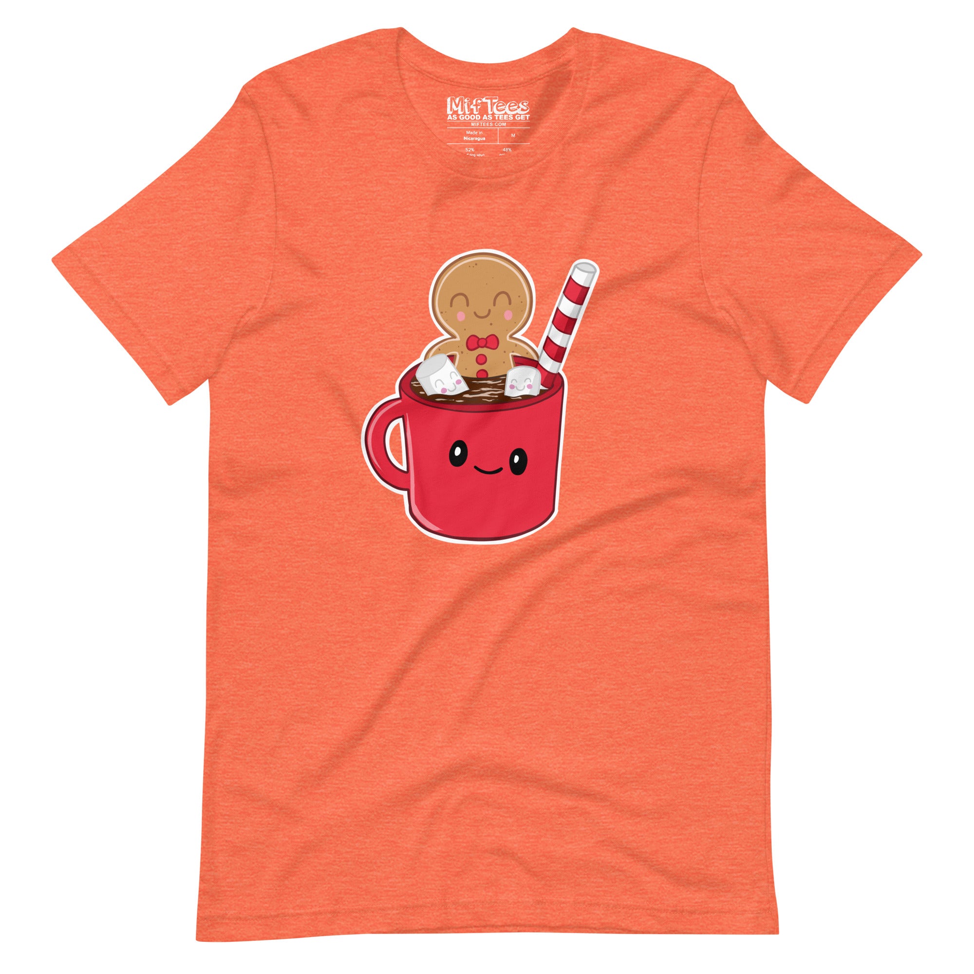 Gingerbread Man in Hot Cocoa t-shirt