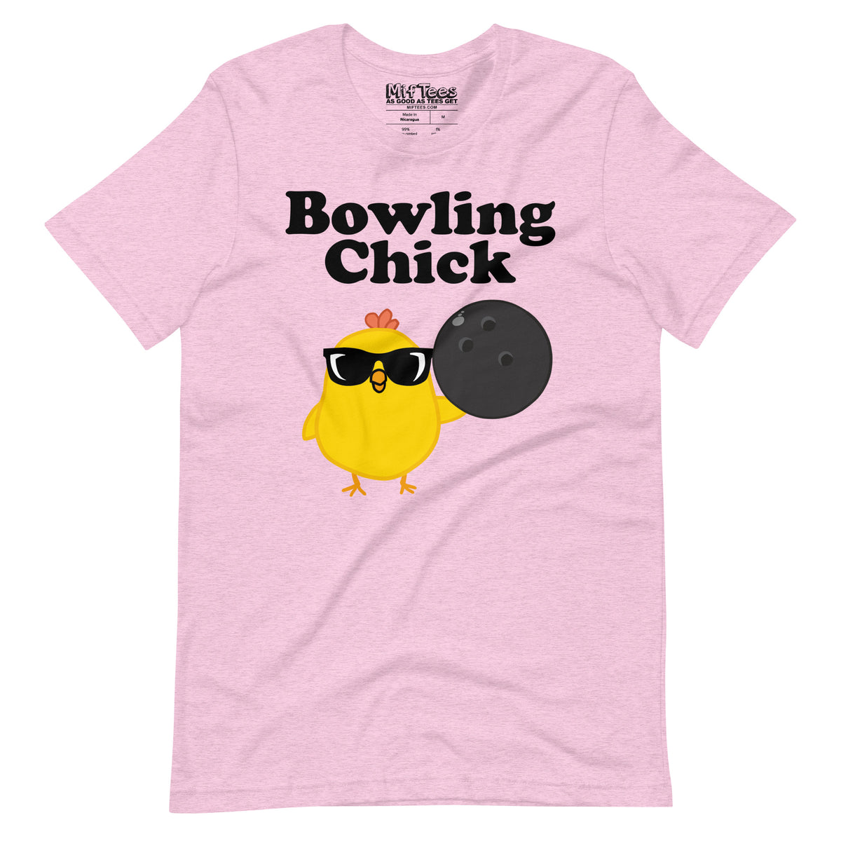 Bowling Chick with Sunglasses t-shirt