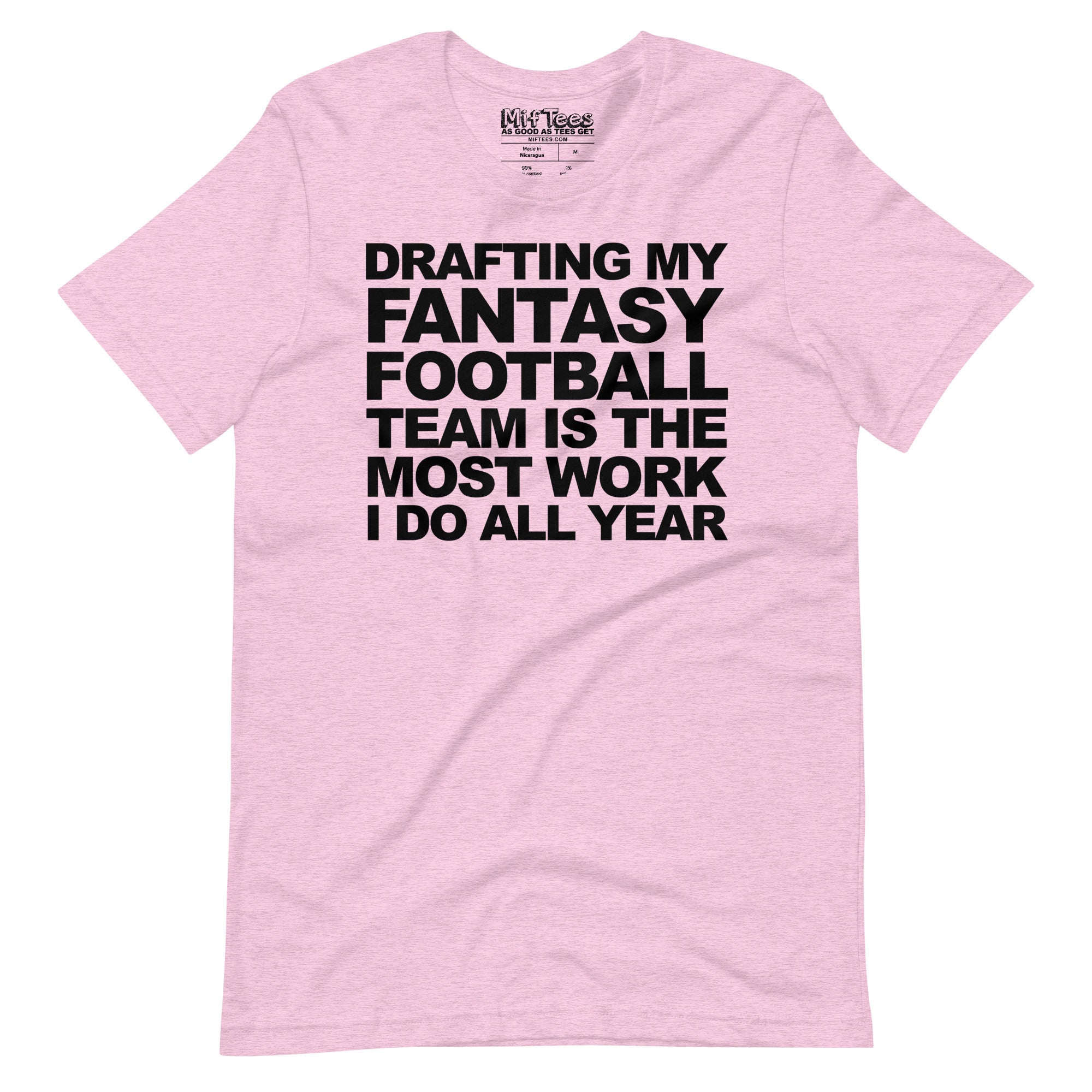 Drafting My Fantasy Football Team t-shirt