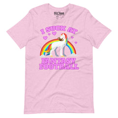 I Suck at Fantasy Football Unicorn t-shirt