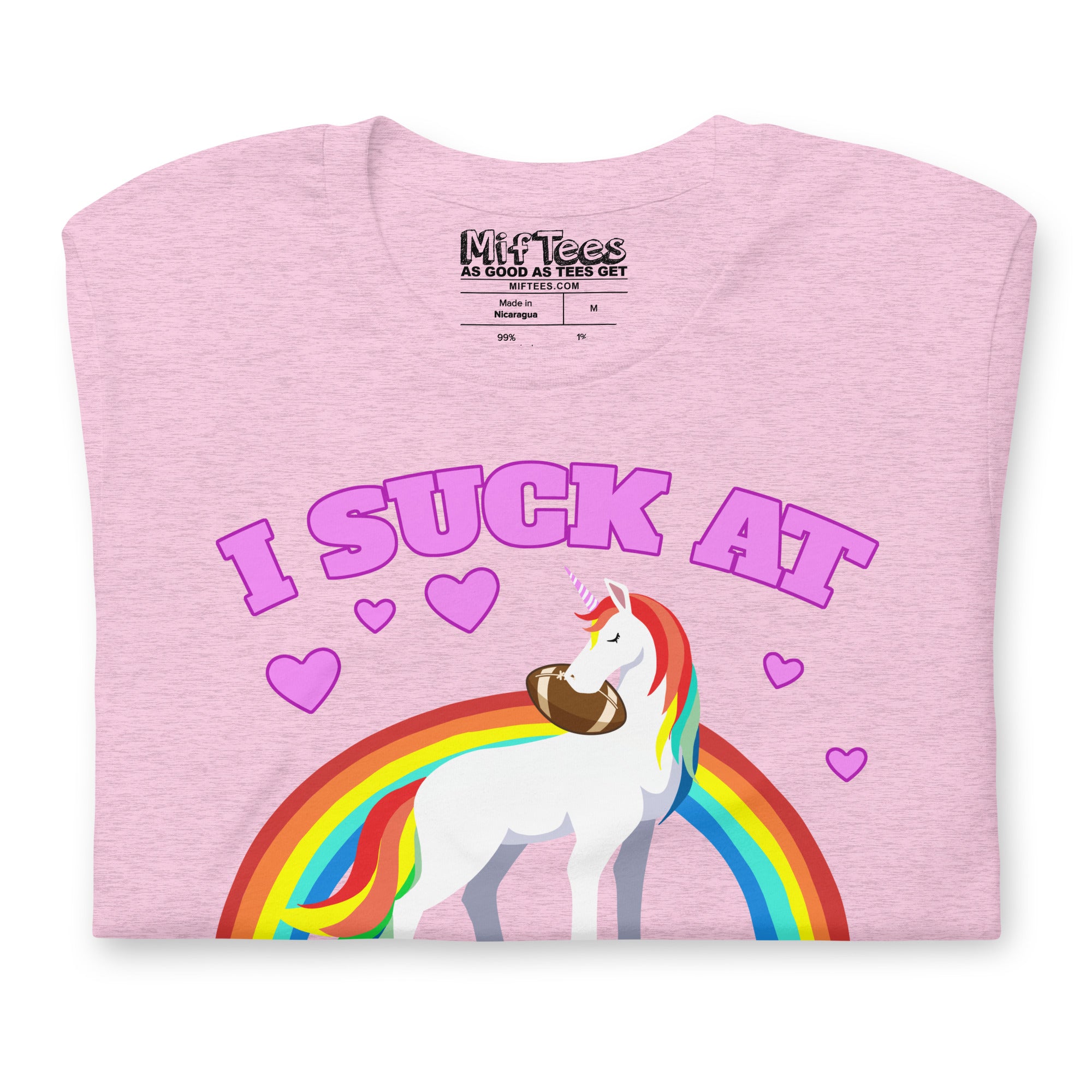 I Suck at Fantasy Football Unicorn t-shirt