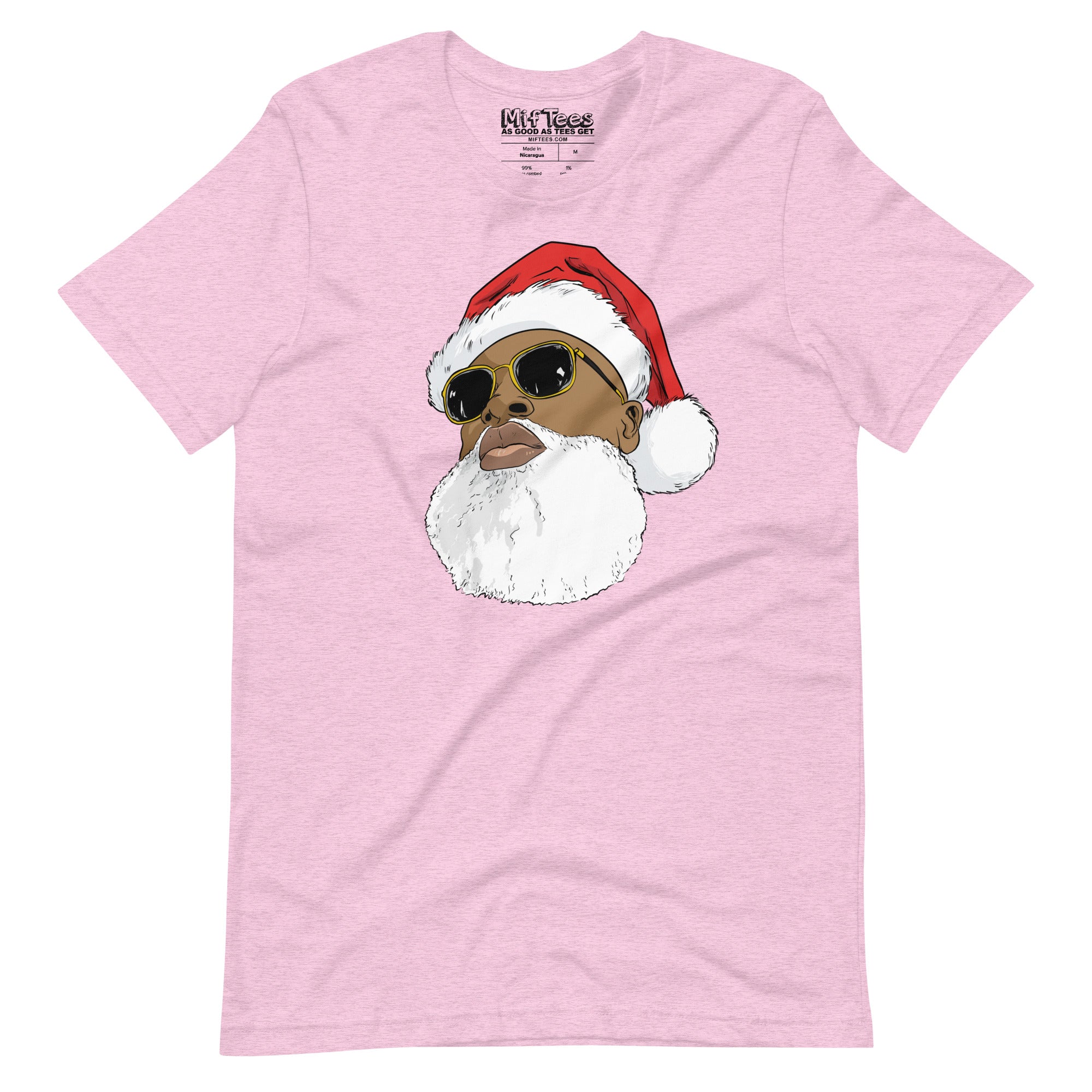 Black Santa Claus with Sunglasses t-shirt