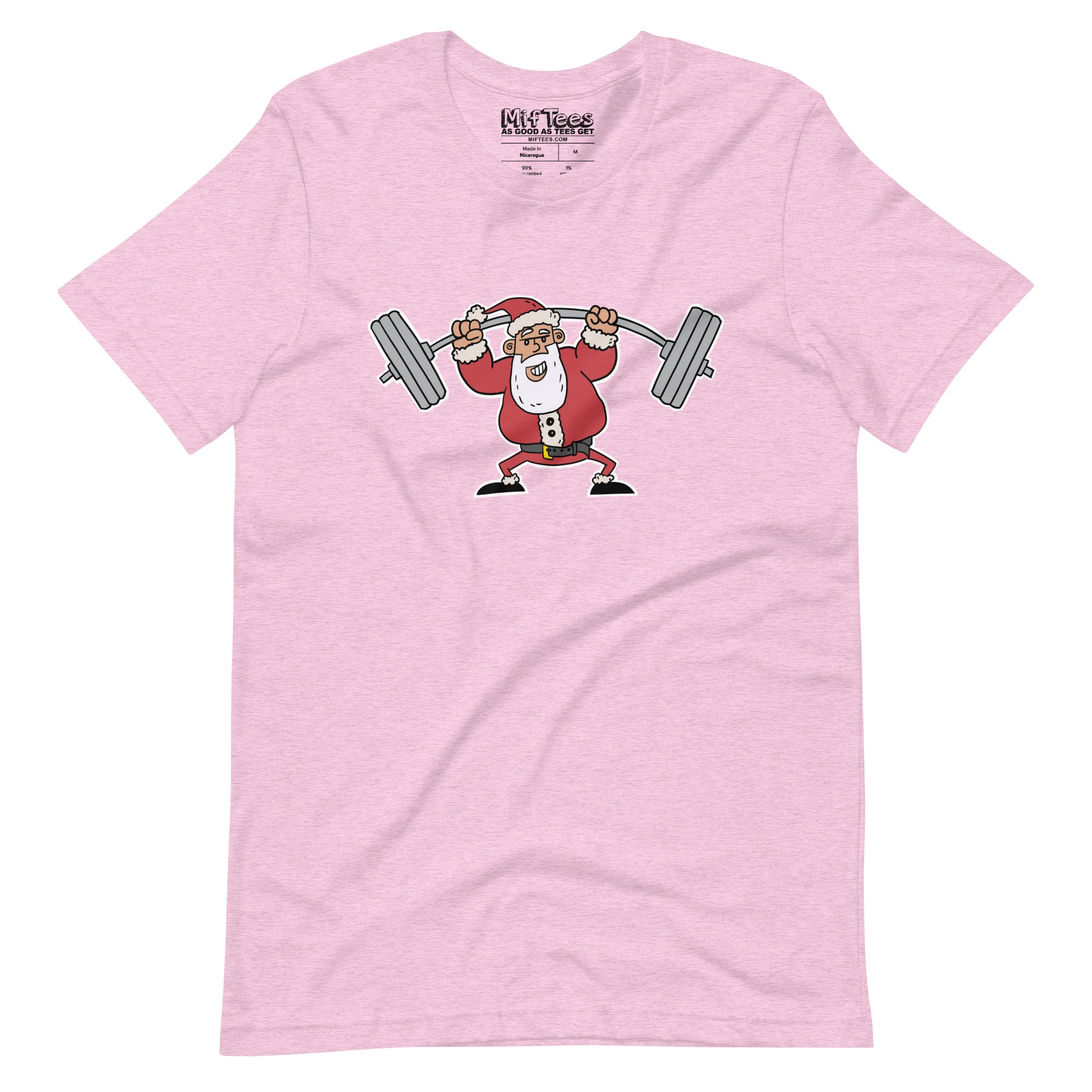 Santa Lifting Weights t-shirt