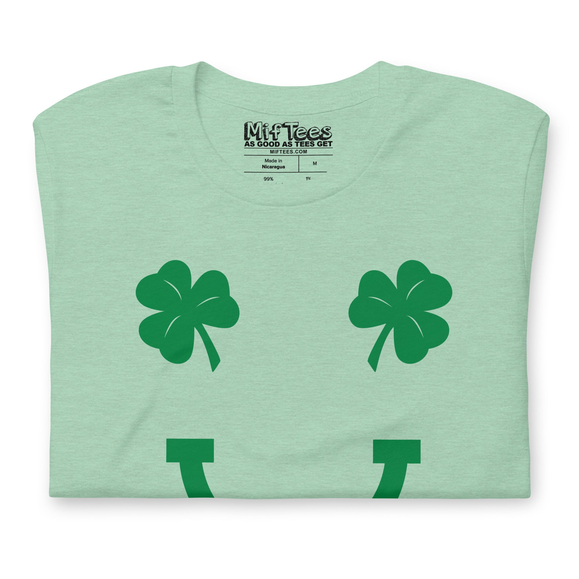 Shamrock Smile Emoji T-Shirt