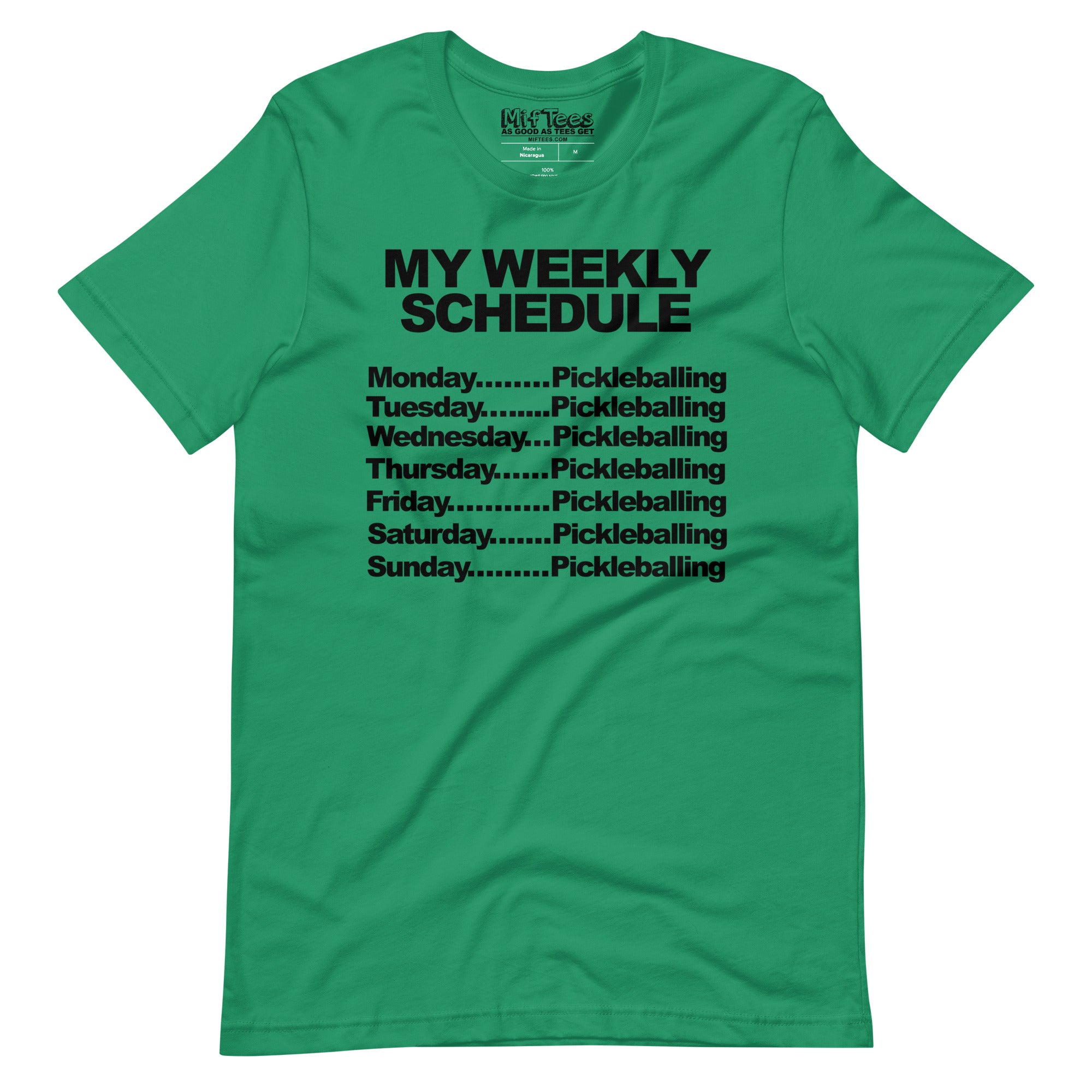 My schedule is all pickleball t-shirt