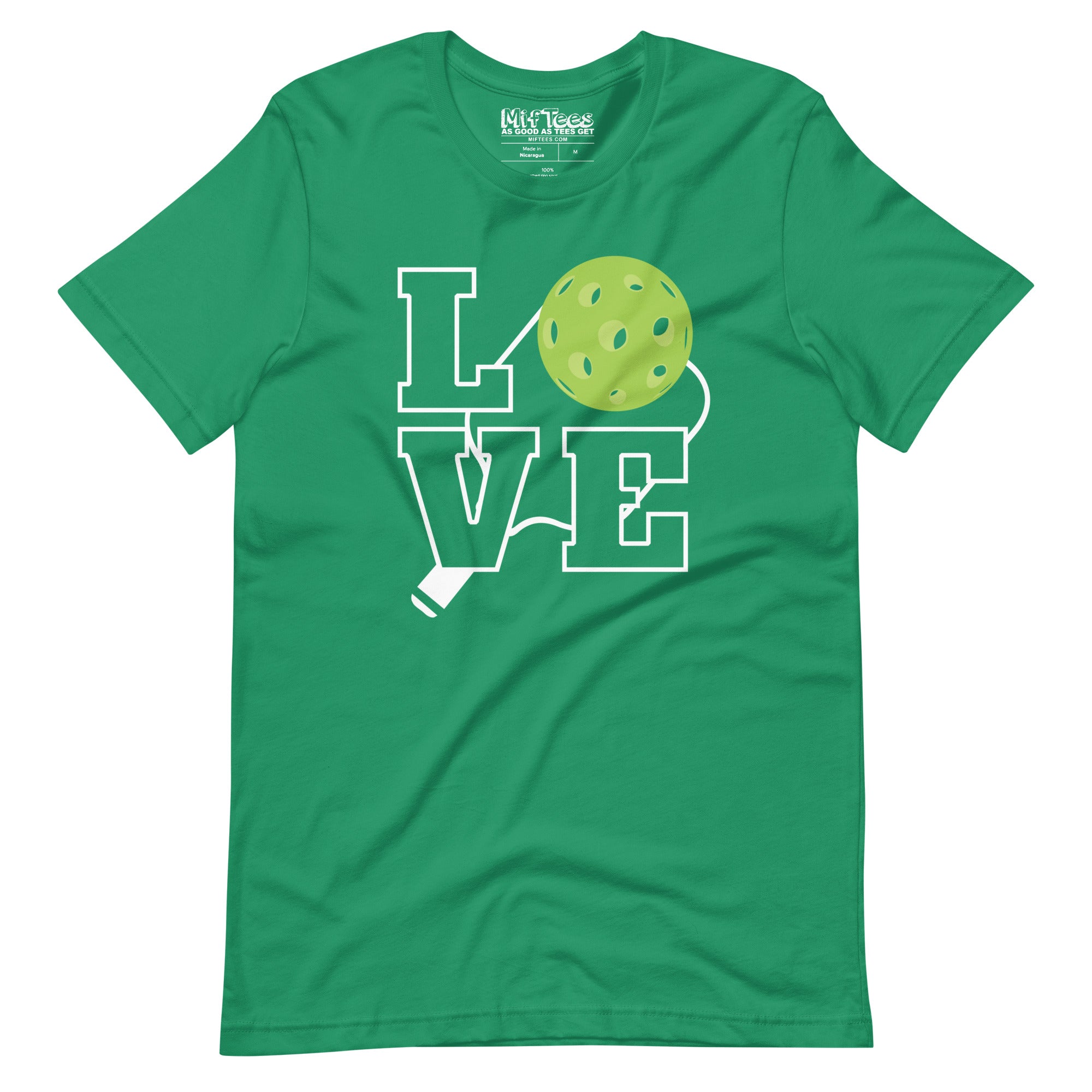 Hollow Pickleball with Paddle LOVE t-shirt